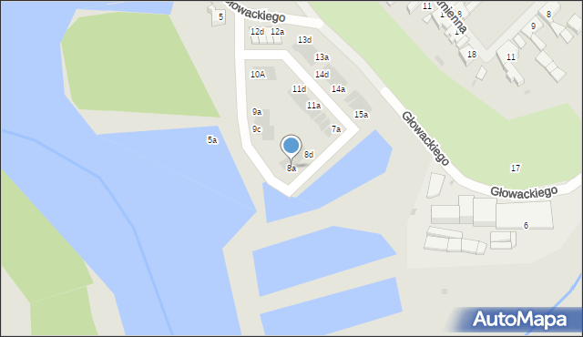 Maszewo, Głowackiego Bartosza, 8a, mapa Maszewo
