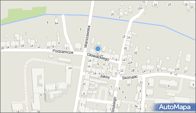 Miechów, Głowackiego Wojciecha, 3, mapa Miechów