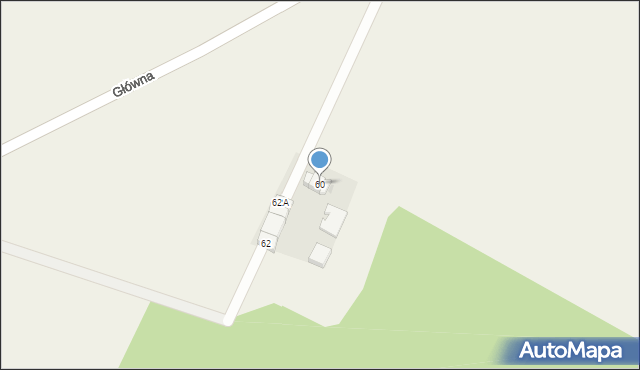 Miłocice, Główna, 60, mapa Miłocice