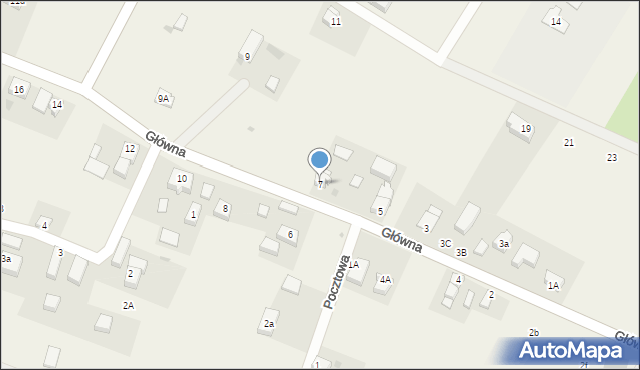 Miłocice, Główna, 7, mapa Miłocice