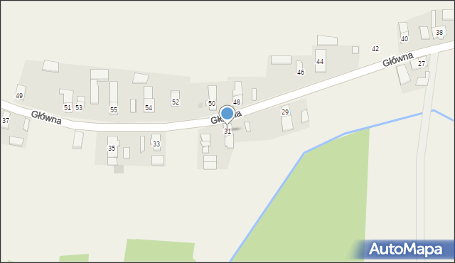 Miodary, Główna, 31, mapa Miodary