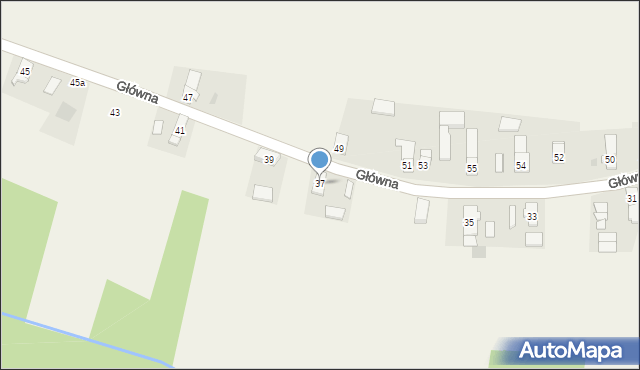 Miodary, Główna, 37, mapa Miodary