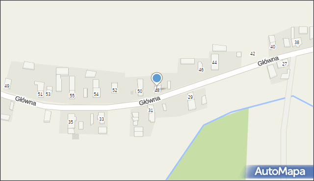 Miodary, Główna, 48, mapa Miodary