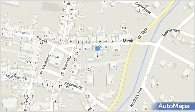 Mirsk, Głowackiego Bartosza, 4, mapa Mirsk