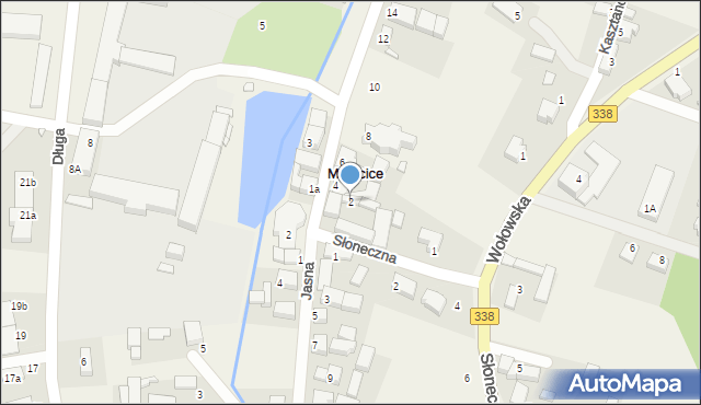 Mojęcice, Główna, 2, mapa Mojęcice