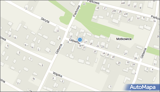 Motkowice, Główna, 8, mapa Motkowice
