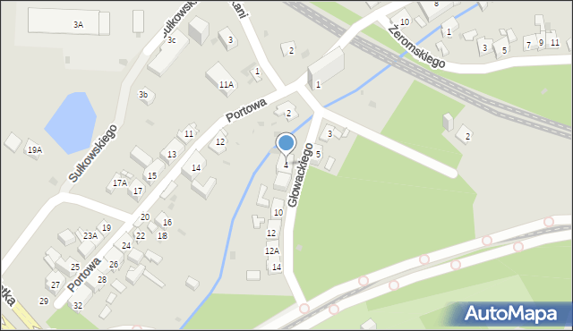 Mysłowice, Głowackiego Bartosza, 4, mapa Mysłowice