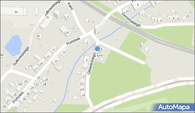 Mysłowice, Głowackiego Bartosza, 5, mapa Mysłowice