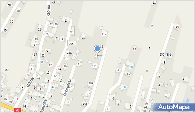 Nakło Śląskie, Główna, 113, mapa Nakło Śląskie