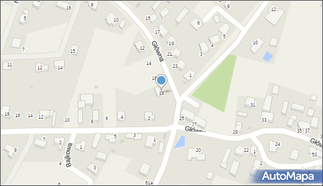 Nieciszów, Główna, 18, mapa Nieciszów