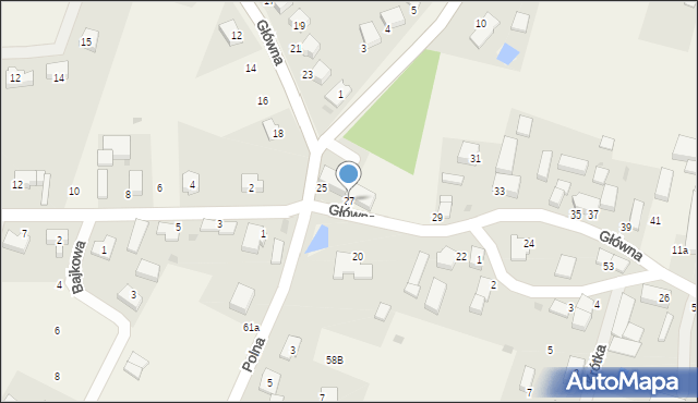 Nieciszów, Główna, 27, mapa Nieciszów