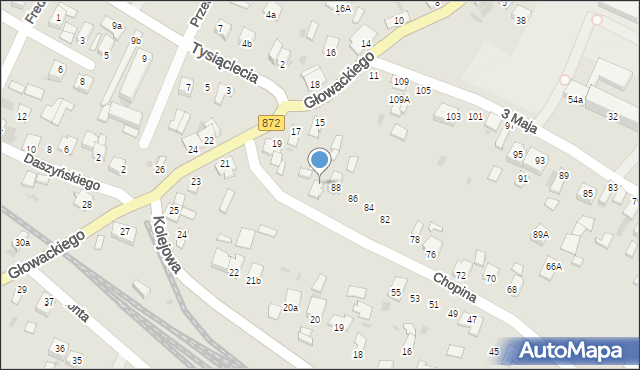 Nisko, Głowackiego Bartosza, 13A, mapa Nisko
