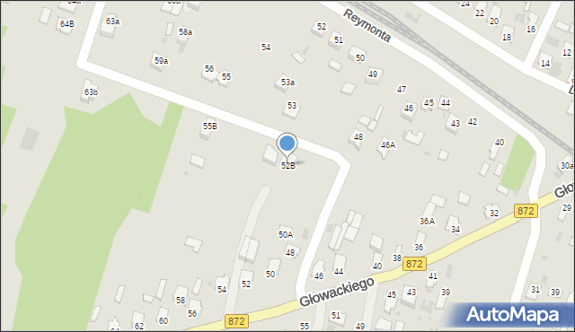 Nisko, Głowackiego Bartosza, 52B, mapa Nisko