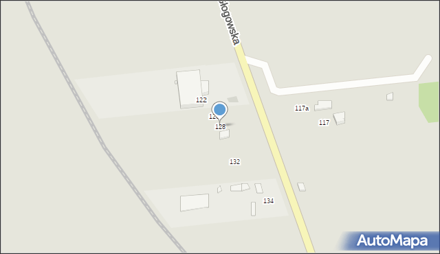 Nowa Sól, Głogowska, 128, mapa Nowa Sól