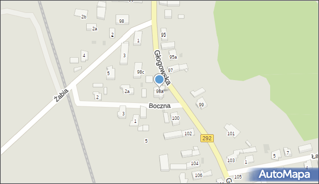 Nowa Sól, Głogowska, 98a, mapa Nowa Sól