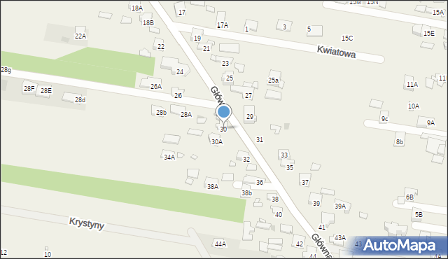 Nowa Wieś, Główna, 30, mapa Nowa Wieś