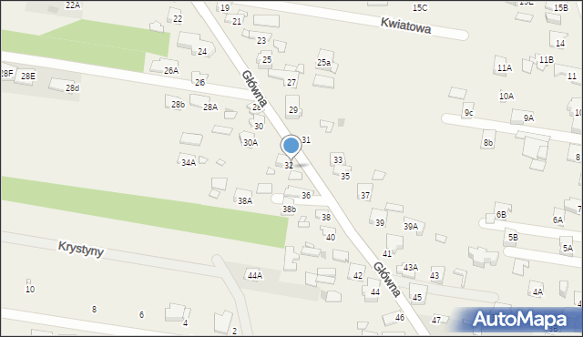 Nowa Wieś, Główna, 34, mapa Nowa Wieś
