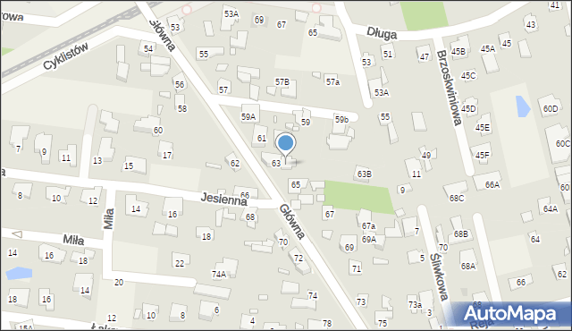 Nowa Wieś, Główna, 63A, mapa Nowa Wieś