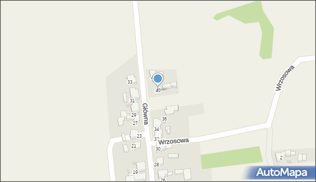 Nowa Wioska, Główna, 40, mapa Nowa Wioska