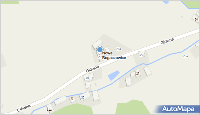 Nowe Bogaczowice, Główna, 28, mapa Nowe Bogaczowice