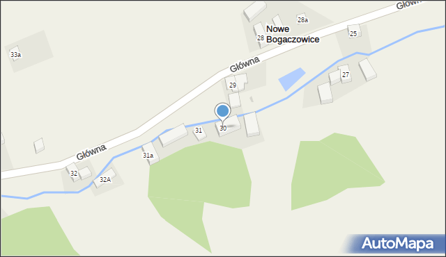 Nowe Bogaczowice, Główna, 30, mapa Nowe Bogaczowice