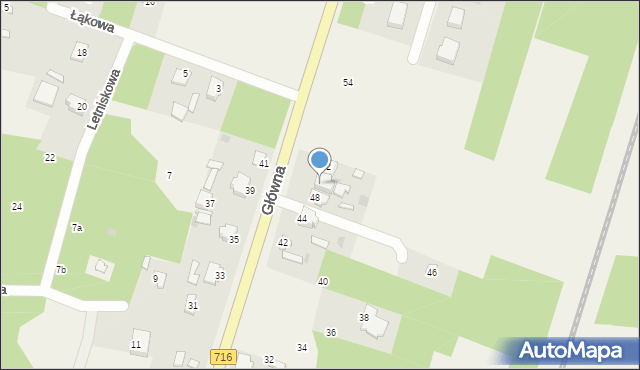 Nowe Chrusty, Główna, 50, mapa Nowe Chrusty