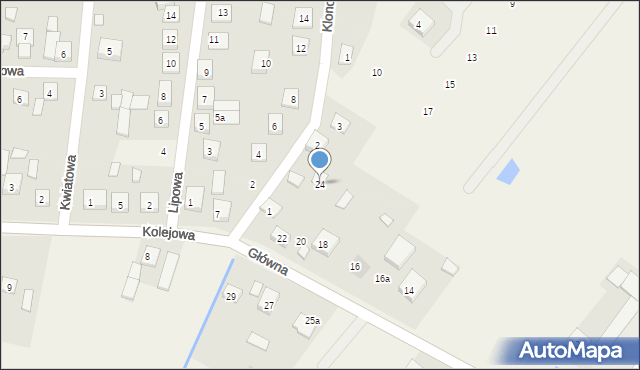 Nowe Grobice, Główna, 24, mapa Nowe Grobice