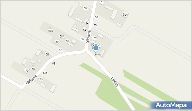 Nowe Wągrodno, Główna, 61, mapa Nowe Wągrodno