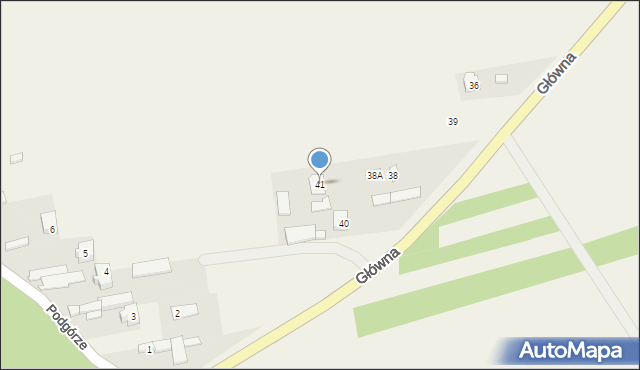 Nowiny, Główna, 41, mapa Nowiny