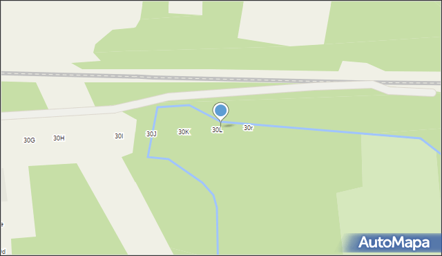 Nowy Prażmów, Główna, 30p, mapa Nowy Prażmów