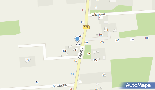 Nowy Prażmów, Główna, 57b, mapa Nowy Prażmów