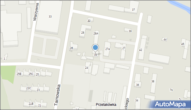 Nowy Sącz, Głowackiego Bartosza, 33, mapa Nowego Sącza