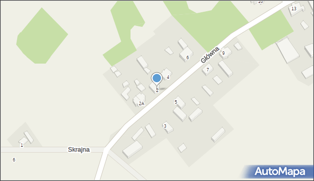 Nowy Zagór, Główna, 2, mapa Nowy Zagór