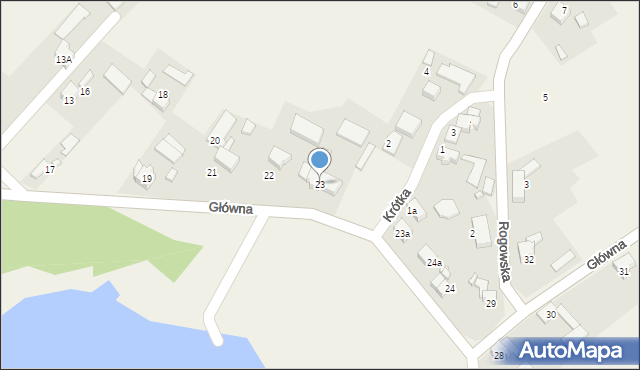 Odra, Główna, 23, mapa Odra