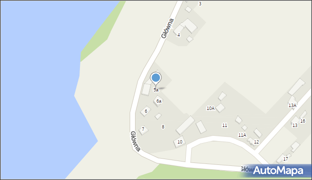 Odra, Główna, 5a, mapa Odra