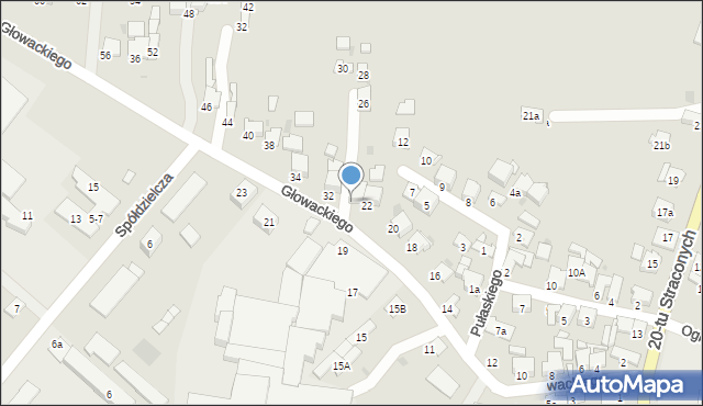 Olkusz, Głowackiego Bartosza, 24a, mapa Olkusz