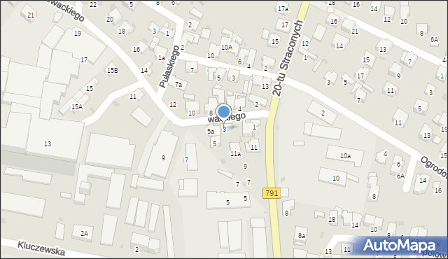 Olkusz, Głowackiego Bartosza, 3, mapa Olkusz