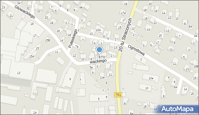 Olkusz, Głowackiego Bartosza, 6, mapa Olkusz