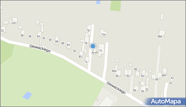 Olkusz, Głowackiego Bartosza, 72, mapa Olkusz