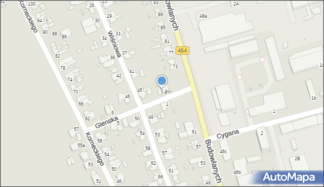 Opole, Glenska Teodora, 4, mapa Opola