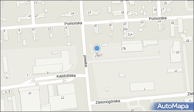 Opole, Głogowska, 17A, mapa Opola