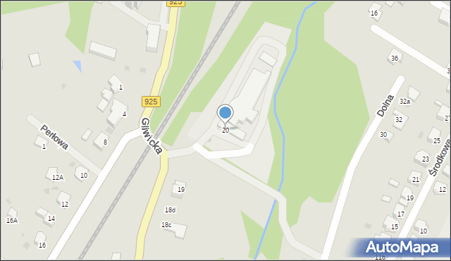 Orzesze, Gliwicka, 20, mapa Orzesze