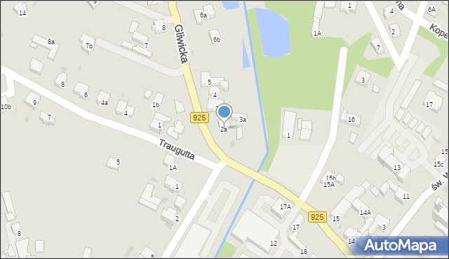Orzesze, Gliwicka, 2a, mapa Orzesze