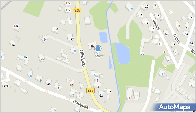 Orzesze, Gliwicka, 6b, mapa Orzesze