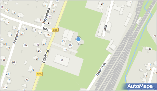 Orzesze, Gliwicka, 82c, mapa Orzesze