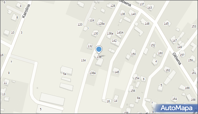 Osiek, Główna, 138, mapa Osiek