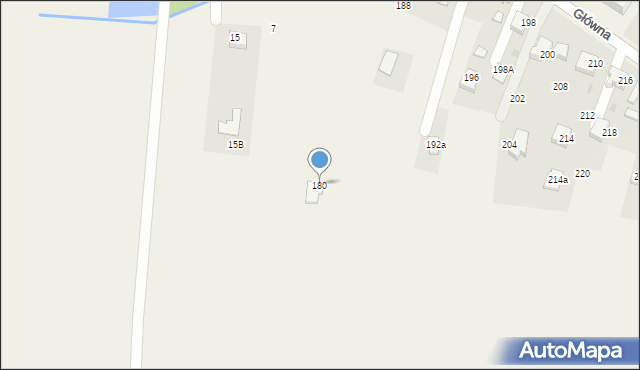 Osiek, Główna, 180, mapa Osiek