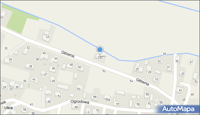 Osiek, Główna, 23C, mapa Osiek