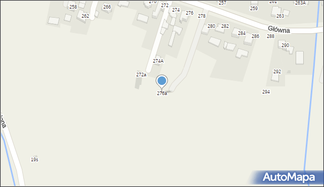 Osiek, Główna, 276a, mapa Osiek