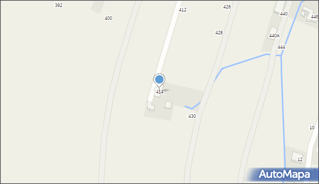 Osiek, Główna, 414, mapa Osiek